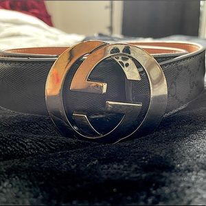 Black Gucci Belt